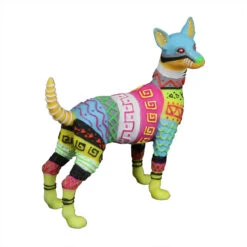 Aqua D'ella Dia De Los Muertos Hond Meerkleurig