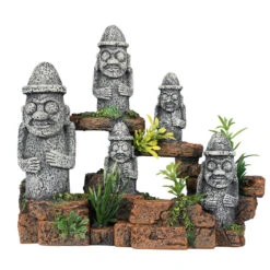 Aqua D'ella Standbeelden Op Muur