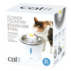 Catit Roestvrij Stalen Bloem Drinkfontein | 3 Liter Inhoud 5 Catit Roestvrij Stalen Bloem Drinkfontein | 3 Liter Inhoud -Trixie || Duvo || EXO TERRA Verkoopwinkel catit roestvrij stalen bloem drinkfontein 3 liter 2