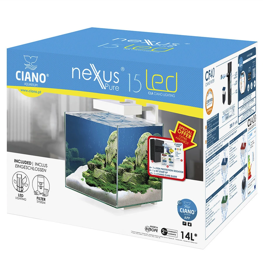 Ciano Aquarium Nexus Pure 15 Led 2 Ciano Aquarium Nexus Pure 15 Led - Afbeelding 2