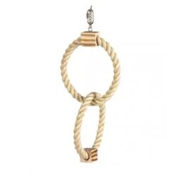 Duvo+ Dubbele Ring In Sisal En Houten Blokken