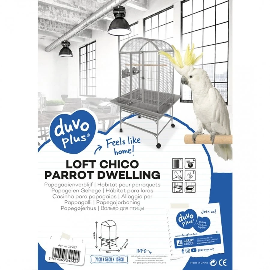 Duvo+ Papegaaienverblijf Chico 2 Duvo+ Papegaaienverblijf Chico - Afbeelding 2