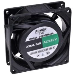 Powerfan Ventilator 80x80x25 Mm Met Kogellagers